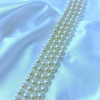 Vòng Cổ SHANHAI Choker Trắng Nhiều Lớp 8mm Phụ Kiện Sườn Xám Thanh Lịch Vintage 9