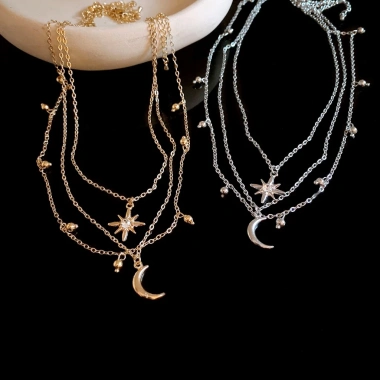 Vòng cổ Star Moon ánh sáng đa năng - Trang sức nữ cao cấp, giảm giá 18% chỉ 69.443₫