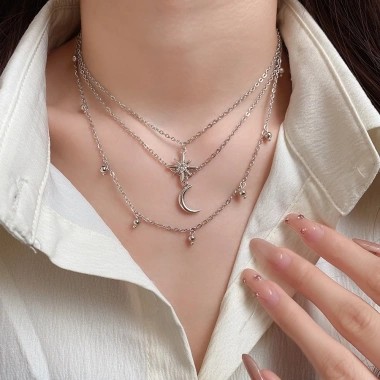 Vòng cổ Star Moon ánh sáng đa năng - Trang sức nữ cao cấp, giảm giá 18% chỉ 69.443₫