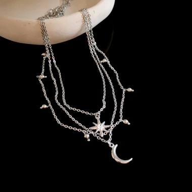 Vòng cổ Star Moon ánh sáng đa năng - Trang sức nữ cao cấp, giảm giá 18% chỉ 69.443₫