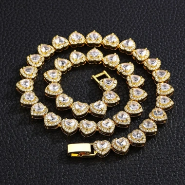 Vòng Cổ & Tay Kim Cương Giả Hình Trái Tim NLINNI - Choker Cưới, Giá 69.300₫ 6