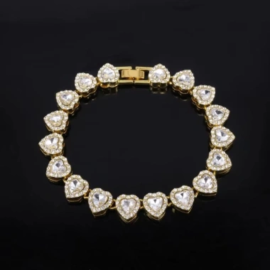 Vòng Cổ & Tay Kim Cương Giả Hình Trái Tim NLINNI - Choker Cưới, Giá 69.300₫ 8