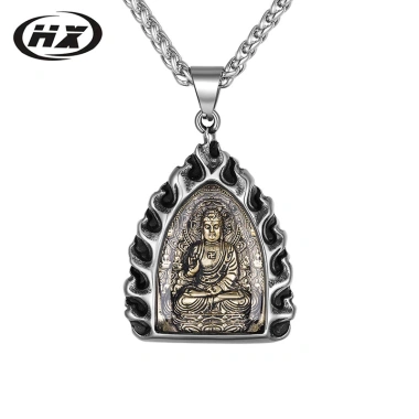 Vòng Cổ Thép Titan Tám Thần Hộ Mệnh Bùa Samantabhadra Bồ Tát cho Bé Trai - Giá ưu đãi 237.6k 6