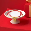 Vòng cổ thú cưng khóa trường thọ - Dây đỏ, khóa vàng, điều chỉnh vừa, tài lộc, mặt dây chuyền im lặng cho mèo chó 4