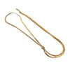 Vòng cổ xương rắn mạ vàng 14k - Dây chuyền điều chỉnh, thời trang mùa đông, giá ưu đãi 7
