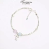 Vòng đá phong thuỷ FaeryGem – Đá đào, aquamarine, rose quartz, amethyst bạc s925 2