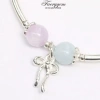 Vòng đá phong thuỷ FaeryGem – Đá đào, aquamarine, rose quartz, amethyst bạc s925 3