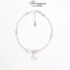 Vòng đá phong thuỷ FaeryGem – Đá đào, aquamarine, rose quartz, amethyst bạc s925 4