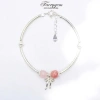 Vòng đá phong thuỷ FaeryGem – Đá đào, aquamarine, rose quartz, amethyst bạc s925 6