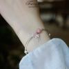Vòng đá phong thuỷ FaeryGem – Đá đào, aquamarine, rose quartz, amethyst bạc s925 7