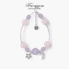 Vòng đá phong thủy FaeryGem Rose Quartz Amethyst - Tình duyên, học tập - Bạc S925, kiểm định