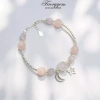 Vòng đá phong thủy FaeryGem Rose Quartz Amethyst - Tình duyên, học tập - Bạc S925, kiểm định 2