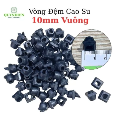 Vòng Đệm Cao Su Vuông 10mm Chịu Nhiệt Lót Lỗ Dây Máy Biến Áp Linh Kiện Quỳnh Diễn