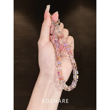 Vòng Đeo Ngang Tím Nhấp Nháy Kim Cương - Dây Xích Ánh Sáng Pha Lê - Ưu Đãi 84.128₫