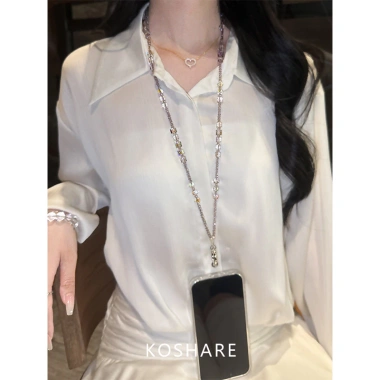 Vòng Đeo Ngang Tím Nhấp Nháy Kim Cương - Dây Xích Ánh Sáng Pha Lê - Ưu Đãi 84.128₫
