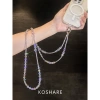 Vòng Đeo Ngang Tím Nhấp Nháy Kim Cương - Dây Xích Ánh Sáng Pha Lê - Ưu Đãi 84.128₫ 7