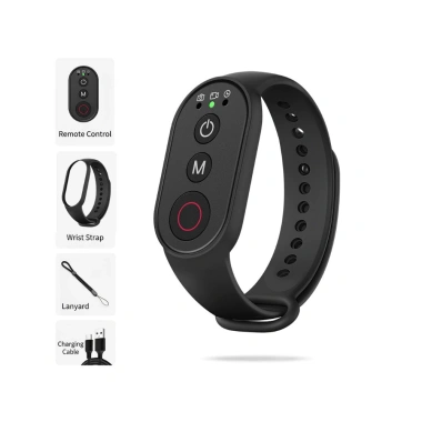 Vòng đeo tay Bluetooth không dây INOVAGEN – Điều khiển máy ảnh & điện thoại hành động, 50m, sạc lại, dây đeo cổ tay
