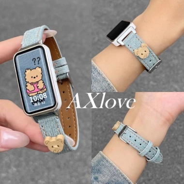 Vòng đeo tay Denim cho Huawei Band 10/9/8 & Honor Band 9 – Dây Correa thay thế, giá 86.900đ
