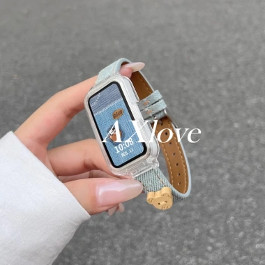 Vòng đeo tay Denim cho Huawei Band 10/9/8 & Honor Band 9 – Dây Correa thay thế, giá 86.900đ