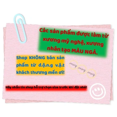 Vòng đeo tay em bé xương mỹ nghệ màu ngà - Giá 59.000đ khuyến mãi Dugi Store
