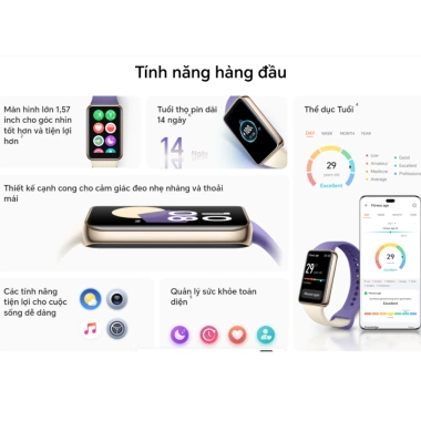 Vòng đeo tay Honor Band 9 KANGMA - Cạnh cong, Pin 14 ngày, Theo dõi sức khỏe, 648.000 VND