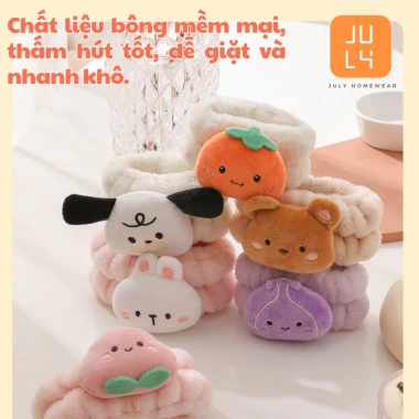 Vòng đeo tay ngăn nước rửa mặt hình thú - Băng đô cổ tay chống thấm hút nước siêu tiện lợi JULY HOMEWEAR 79,000 VND 4 Vòng đeo tay ngăn nước rửa mặt hình thú - Băng đô cổ tay chống thấm hút nước siêu tiện lợi JULY HOMEWEAR 79,000 VND 4