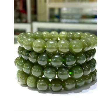 Vòng đeo tay phong thủy đá ngọc hòa điền - Lu thống, giảm còn 550k gốc 693k 2