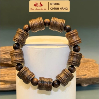 Vòng đeo tay sánh chìm trúc tre trầm hương Lộc Cát 8‑14mm nam nữ phong thủy may mắn - Giá ưu đãi 637.500đ