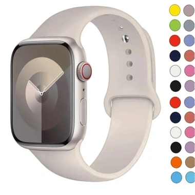Vòng đeo tay silicon thể thao cho Apple Watch 38‑49mm, Series 9‑3, SE, Ultra 2 – 21.472₫