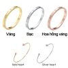 Vòng đeo tay thép titan 18K đính kim cương, thanh lịch cho nữ - Giá 34.485 VND 4