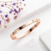 Vòng đeo tay thép titan 18K đính kim cương, thanh lịch cho nữ - Giá 34.485 VND 6