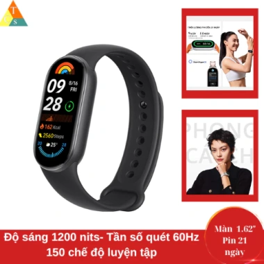Vòng đeo tay thông minh XM Smart Band 9 MiBand 9 bản quốc tế, giá ưu đãi 1.329.000₫
