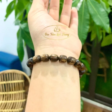 Vòng Đeo Tay Trầm Hương - Hạt Trúc 8-14 ly, Bảo Trầm Linh Hương, Quà Nam Nữ