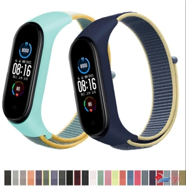 Vòng Đeo Tay Xiaomi Mi Band 5-7 Dây Nylon Thể Thao Dây Da Pulsera Correa Thay Thế 45.100₫