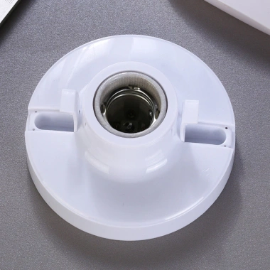 Vòng Đồng 120MM Rộng Gốm Lót Phẳng – Giá Đỡ Đèn E27 Bìa Mềm, Chịu Nhiệt 15JW 2