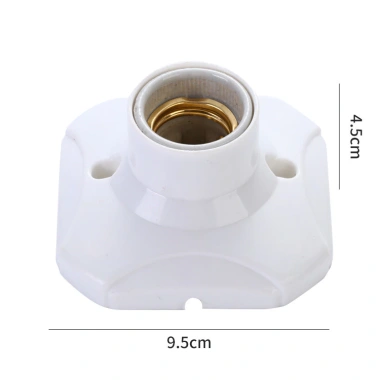 Vòng Đồng 120MM Rộng Gốm Lót Phẳng – Giá Đỡ Đèn E27 Bìa Mềm, Chịu Nhiệt 15JW 6