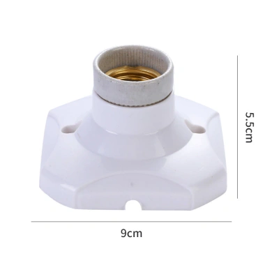 Vòng Đồng 120MM Rộng Gốm Lót Phẳng – Giá Đỡ Đèn E27 Bìa Mềm, Chịu Nhiệt 15JW 7
