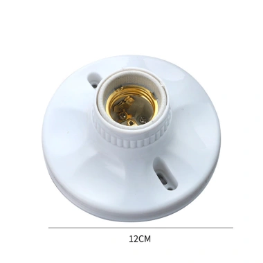 Vòng Đồng 120MM Rộng Gốm Lót Phẳng – Giá Đỡ Đèn E27 Bìa Mềm, Chịu Nhiệt 15JW 8