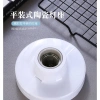 Vòng Đồng 120MM Rộng Gốm Lót Phẳng – Giá Đỡ Đèn E27 Bìa Mềm, Chịu Nhiệt 15JW 9