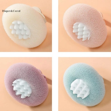 Vòng Hoa Hướng Dương Tắm Massage Siêu Mềm – Kèm Cốc hút, Bàn chải, Khăn tắm, Bọt biển YTH