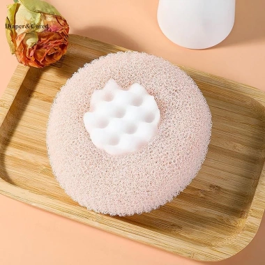 Vòng Hoa Hướng Dương Tắm Massage Siêu Mềm – Kèm Cốc hút, Bàn chải, Khăn tắm, Bọt biển YTH