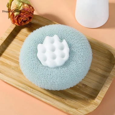 Vòng Hoa Hướng Dương Tắm Massage Siêu Mềm – Kèm Cốc hút, Bàn chải, Khăn tắm, Bọt biển YTH
