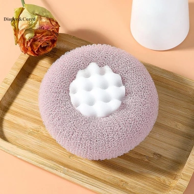 Vòng Hoa Hướng Dương Tắm Massage Siêu Mềm – Kèm Cốc hút, Bàn chải, Khăn tắm, Bọt biển YTH