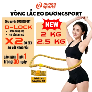 Vòng Lắc Eo Lò Xo Bọc Vải Mềm DƯƠNGSPORT 1.5-2.5kg - Tập Gym Yoga 179.000₫