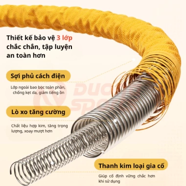 Vòng Lắc Eo Lò Xo Bọc Vải Mềm DƯƠNGSPORT 1.5-2.5kg - Tập Gym Yoga 179.000₫