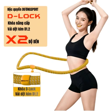Vòng Lắc Eo Lò Xo Bọc Vải Mềm DƯƠNGSPORT 1.5-2.5kg - Tập Gym Yoga 179.000₫