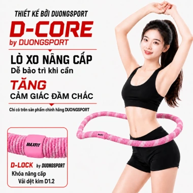Vòng Lắc Eo Lò Xo Bọc Vải Mềm DƯƠNGSPORT 1.5-2.5kg - Tập Gym Yoga 179.000₫