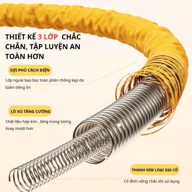 Vòng Lắc Eo Lò Xo Bọc Vải Mềm - Thép Dày Cấp, Tập Gym Yoga Tại Nhà, Giá 145k 4