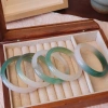 Vòng Mã Não Trắng Ánh Xanh Ngọc Khởi Quang Lắc Tay Phong Thủy - Lador 850k 5