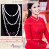 Vòng ngọc trai nhân tạo, dây chuyền lớn nhỏ, phối áo dài cách tân nữ truyền thống, giá 23.846₫ 3